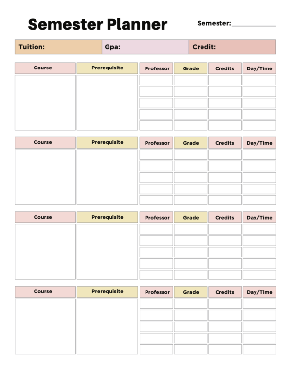 The Ultimate Student Planner: Organize Your Academic Year (Digital Files) - Image 4